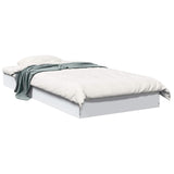 Floor Bed Frame White 80 x 200 cm Engineered Wood 8009075