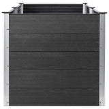 Garden Raised Bed 250x100x91 cm WPC Grey 49060