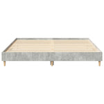 Bed Frame without Mattress Concrete Grey 160x200cm Engineered Wood 3329033