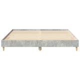 Bed Frame without Mattress Concrete Grey 160x200cm Engineered Wood 3329033