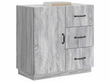 Sideboard Grey Sonoma 66 x 34.5 x 87 cm Engineered Wood 895321