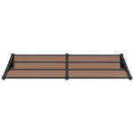 ZNTS Door Canopy Black 199x90 cm Polycarbonate 153699