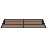 ZNTS Door Canopy Black 199x90 cm Polycarbonate 153699