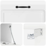 Wall-Mounted TV Cabinet High Gloss White 98 x 41 x 30 cm 899379