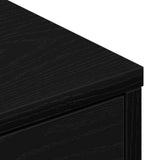 TV Cabinet Black Oak 80 x 34 x 36 cm Engineered Wood 862483