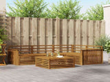 Outdoor Sofa Set 5 pcs Natural Solid Acacia Wood 3373414