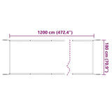148471 Vertical Awning Blue 180x1200 cm Oxford Fabric