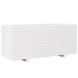 Garden Planter White 110x40x49.5 cm Solid Wood Pine 847379