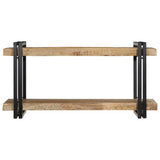 Wall Shelf 90x33x45 cm Solid Rough Wood Mango 4017485