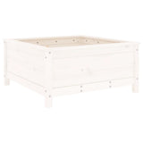 Garden Planter White 82.5x82.5x39 cm Solid Wood Pine 825297
