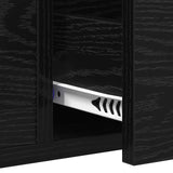 Console Table Black oak 100 x 34.5 x 75 cm Engineered wood 883512