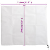 Plant Fleece Covers with Zip 10 pcs 70 g/m 2.36x2 m 3203575
