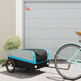 Bike Trailer Black and Blue 45 kg Iron 94044