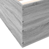 Bed Frame without Mattress Grey Sonoma 90x190 cm Single 3280977