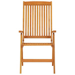 Folding Garden Chairs 2 pcs Solid Wood Eucalyptus 316069