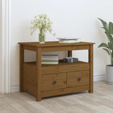 Coffee Table Honey Brown 71x49x55 cm Solid Wood Pine 820939