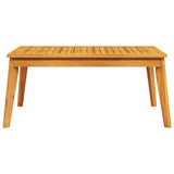 Garden Dining Table 100x55x45 cm Solid Wood Acacia 366383