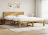Double Bed Frame with Headboard ROSTOCK White 135 x 190 cm 3405409