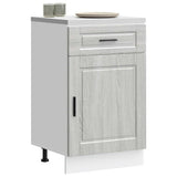 Kitchen Base Cabinet "Porto" Grey Sonoma Engineered Wood 853963