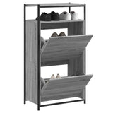 Shoe Cabinet Grey Sonoma 60x34x112 Engineered Wood 840032