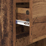 Bedside Cabinet 2 pcs Old Wood 40 x 35 x 70 cm Engineered Wood 881234