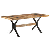 321610 Dining Table 180x90x76 cm Rough Mango Wood