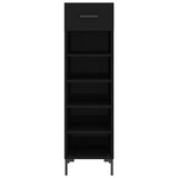 Shoe Cabinet Black 30x35x105 cm Engineered Wood 829677