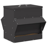 Chicken Feeder Black 40.5 x 45 x 41 cm Cold-Rolled Steel 874666