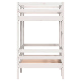 Bunk Bed without Mattress White 90x190 cm Single Solid Wood Pine 3284222