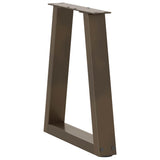 Coffee Table Legs V-Shape 2 pcs Natural Steel 38x cm Steel 4012547