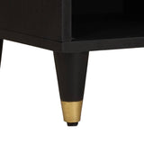TV Cabinet with Drawer Black 80 x 33 x 46 cm Solid Mango Wood 4018825