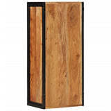 Bathroom Wall Cabinet 40x30x90 cm Solid Wood Acacia and Iron 372745