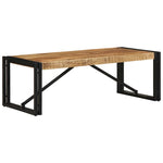 ZNTS Coffee Table 100x50x35 cm Solid Rough Wood Mango 4016673