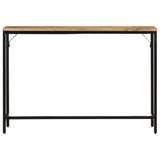 Console Table 110x30x75 cm Solid Rough Mango Wood and Iron 372726