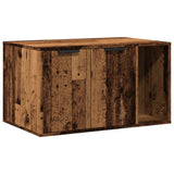 Cat Litter Box Enclosure Old Wood 80x50x45 cm Engineered Wood 857740