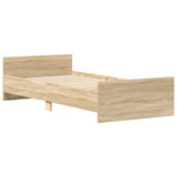 Bed Frame with Headboard Sonoma Oak 80 x 200 cm Engineered Wood 8009028