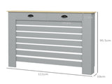 95.5H x 111Wcm Radiator Cover, with Drawer - Grey T3398P343250