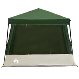 Camping Tent Set Folding 2 pcs Green Taffeta and Fabric 3337176