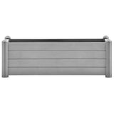 Garden Raised Bed PP Stone Grey 100x43x35 cm 317580