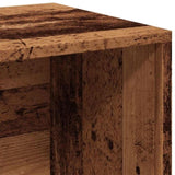 ZNTS LP Storage Box Old Wood 69.5x34x36 cm Engineered Wood 855786