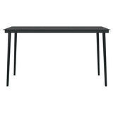 5 Piece Garden Dining Set Black PVC Rattan 3099217
