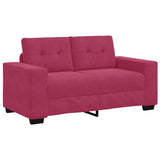 Sofa 3 pcs Wind Red Velvet 3324643
