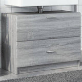 Sink Cabinet Grey Sonoma 78x37x59 cm Engineered Wood 848120