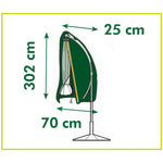 ZNTS Nature Protective Cover for Parasols 302x70x25 cm 403693