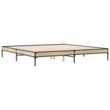 Bed Frame without Mattress Sonoma Oak 200x200 cm 844997