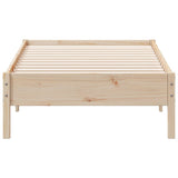 Bed Frame without Mattress 75x190 cm Small Single Solid Wood Pine 842730