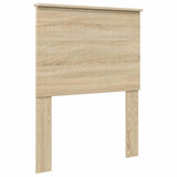 Bed Frame with Headboard Sonoma Oak 75 x 190 cm Solid Pine Wood 3411075