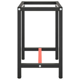 ZNTS Work Bench Frame Matte Black and Matte Red 70x50x79 cm Metal 151449