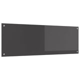Kitchen Backsplash Dark Grey 120 x 40 cm Tempered Glass 42001313
