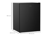 91 Litre Freestanding Under Counter Fridge Freezer, Small Fridge with Chiller Box, Adjustable T3398P343462